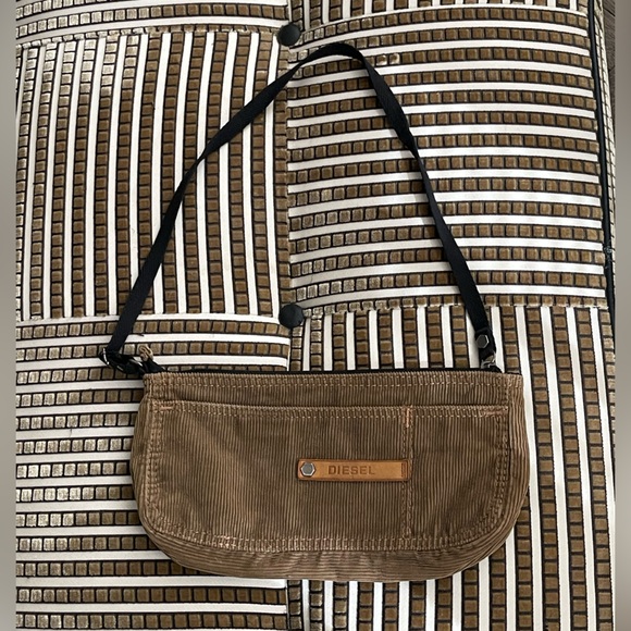 Diesel Handbags - Diesel Spare Parts Corduroy Shoulder Bag